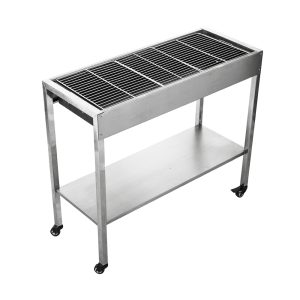 ΑΝΟΞΕΙΔΩΤΗ ΨΗΣΤΑΡΙΑ – ΣΧΑΡΑ 100Χ40 ΤΡΟΧΗΛΑΤΗ